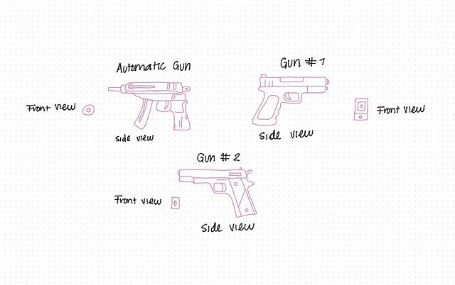 Gun Drawings